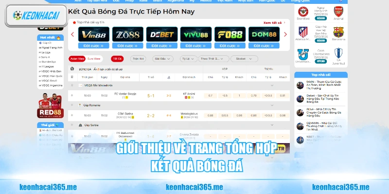 Kết Quả Bóng Đá - Cập Nhật Nhanh Chóng Và Chuẩn Xác Nhất 104 Giới thiệu về trang tổng hợp kết quả bóng đá